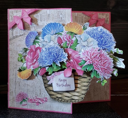 Beauty Bloom Basket 3D Card - Set 2 by Angela Taylor