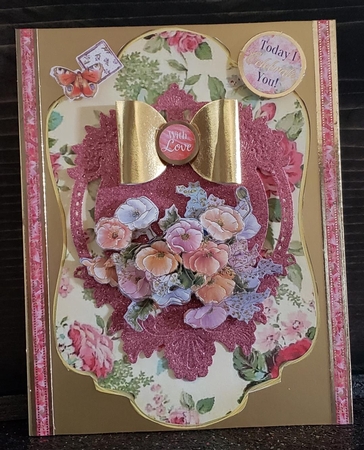 Shabby Gold Edged Shaped Mat 2 by Angela Taylor