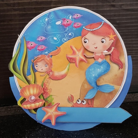 Our little mermaid rocker card by Angela Taylor