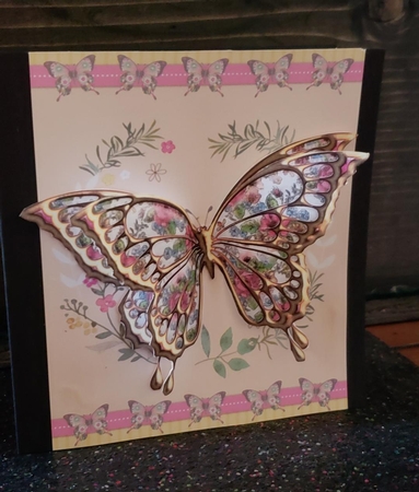 Eight Elegant Floral Butterflies Kit-1  by Angela Taylor