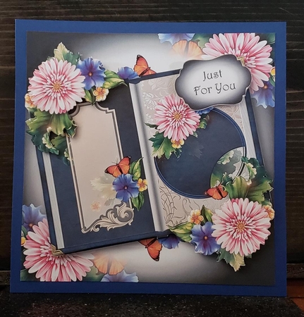 Open Book Flowers - Chrysanthemum Night & Day by Angela Taylor