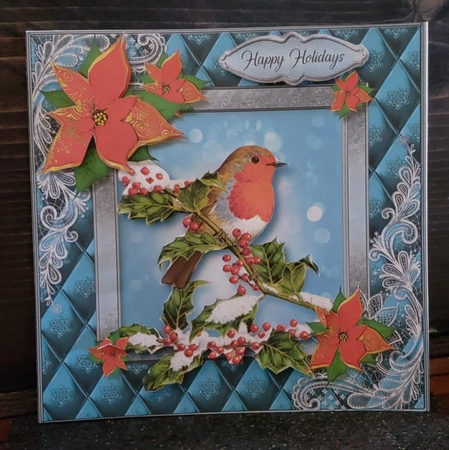 Quilted Christmas Card Front Kit-B-3 by Angela Taylor