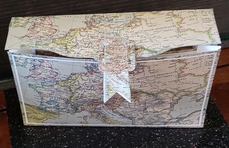 Oldie Worldie Europe Map 3D File Purse Mini Kit by Angela Taylor