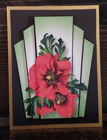 Perfect Poppies - Art Deco Stacker by Angela Taylor