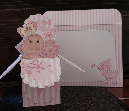 Baby Girl Pop Up Box by Angela Taylor