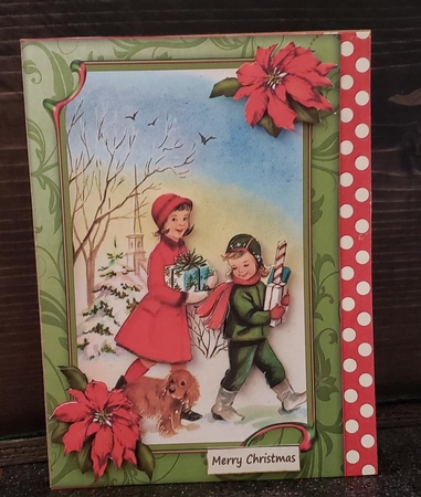 So Happy its Christmas Vintage Topper by Angela Taylor