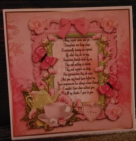 7x7 Thank you Friend  by Angela Taylor