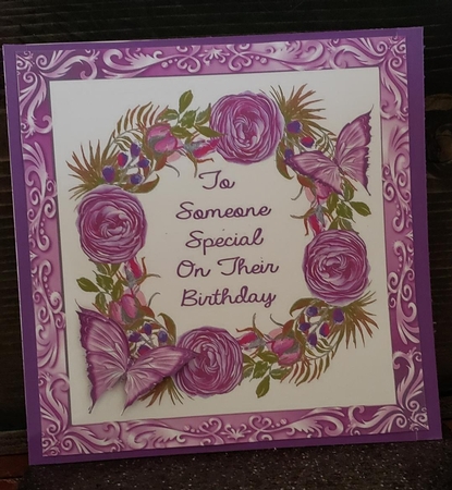 Beautiful Lilac Flowers To Someone Special 8x8 by Angela Taylor