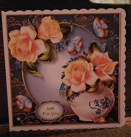 Beautiful Sun Kissed Roses 8x8 by Angela Taylor