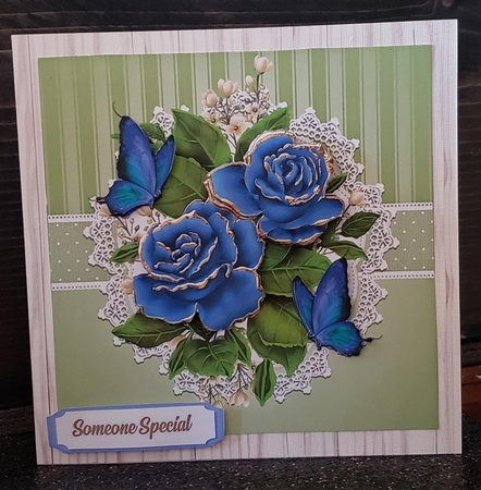 Beautiful Butterflies Roses Topper by Angela Taylor
