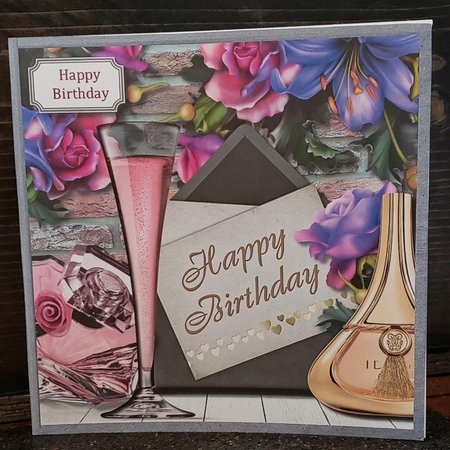 Birthday Girl in lilac and purple by Angela Taylor