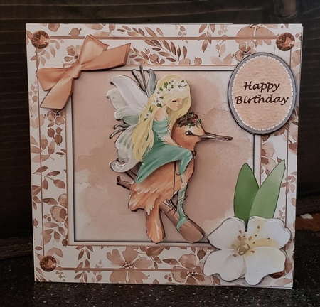 Happy birthday -  woodland fairy by Angela Taylor