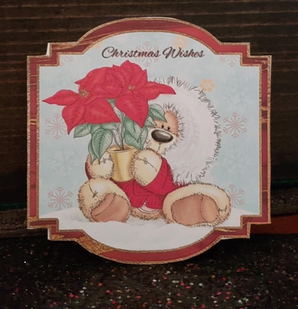 Christmas Teddies Mini Cards 6 by Angela Taylor