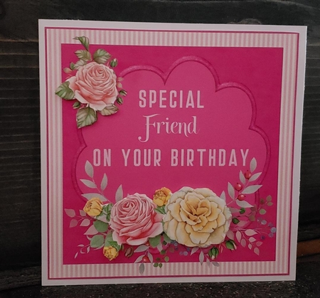 Special Friend Quick Card/Topper 7x7 by Angela Taylor