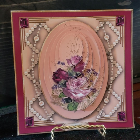 Oval Off-Center Pyramid Card Topper Mini Kit 2 by Angela Taylor