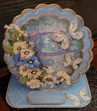 Butterfly Bridge - Framed Easel Card Mini Kit by Angela Taylor