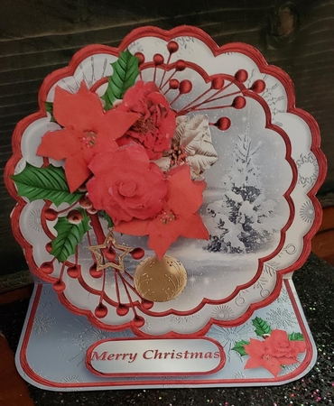 The Snow Lay on the Ground - Framed Easel Card Mini Kit by Angela Taylor