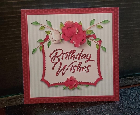 Central Panel Card Topper - Birthday WIshes by Angela Taylor