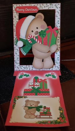 Forever Framed Easel Card - Bear Bares Gifts by Angela Taylor