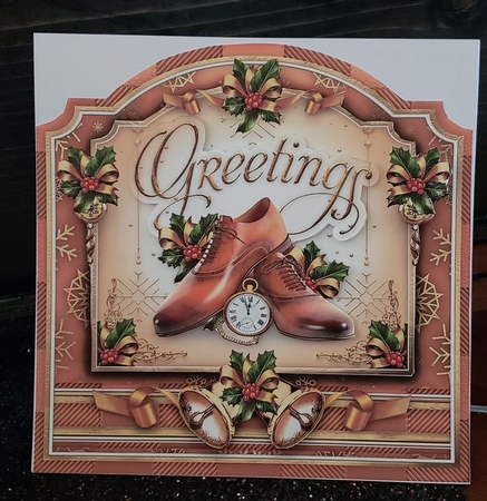 Vintage Christmas Male Shoes and Watch Mini Kit by Angela Taylor