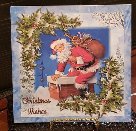 Santa Makes A Delivery 8x8 by Angela Taylor