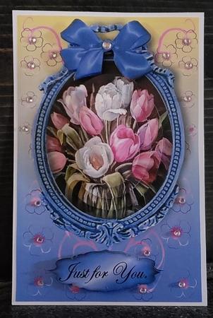 beautiful tulips blue by Angela Taylor