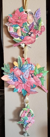 A CHRISTMAS CHORUS  Hanging Baubles Trio by Angela Taylor