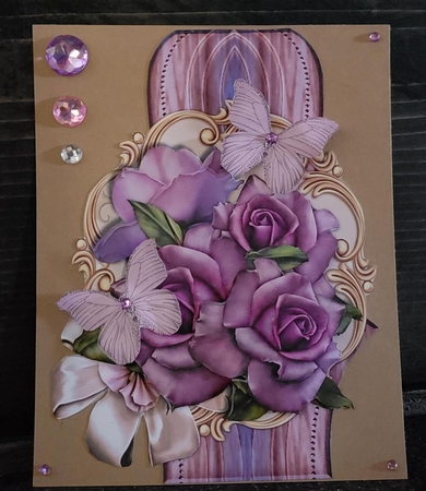 Card Topper Purple beauty 3 by Angela Taylor