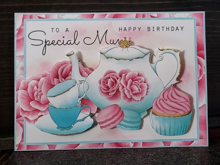 Special Mum A5 quick card by Angela Taylor
