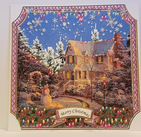 RAINBOW CHRISTMAS COTTAGE 2 by Angela Taylor