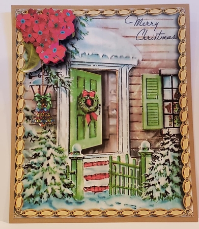 Christmas Cutout - Christmas Welcome by Angela Taylor
