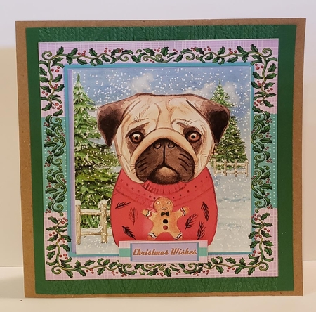Pugs Christmas Jumper by Angela Taylor