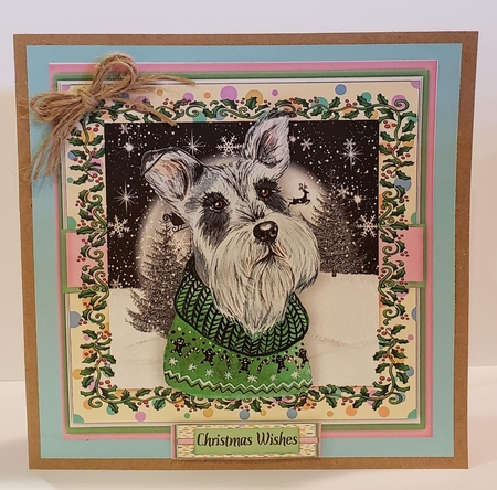 Schnauzer Christmas Jumper by Angela Taylor