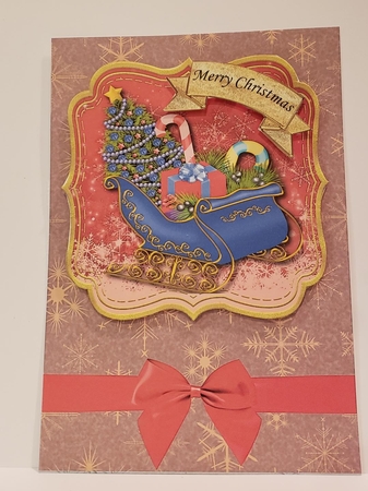 Santas Sleigh - Blue by Angela Taylor