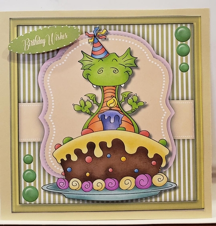 Dragons Birthday Cake  by Angela Taylor
