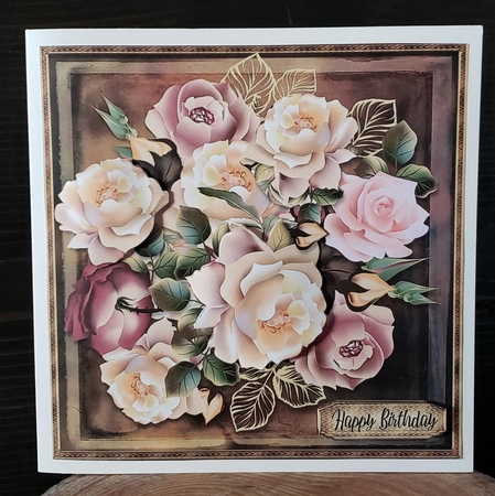 Vintage Look - Bouquet of  Roses by Angela Taylor