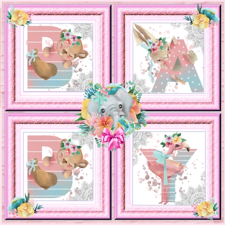 Moulded Gold Frames-Christmas Time by Angela Taylor