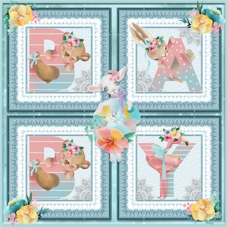 Candyland Backgrounds 3 8x8 by Angela Taylor