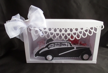 3D Vintage Wedding Car & Box by Angela Walker