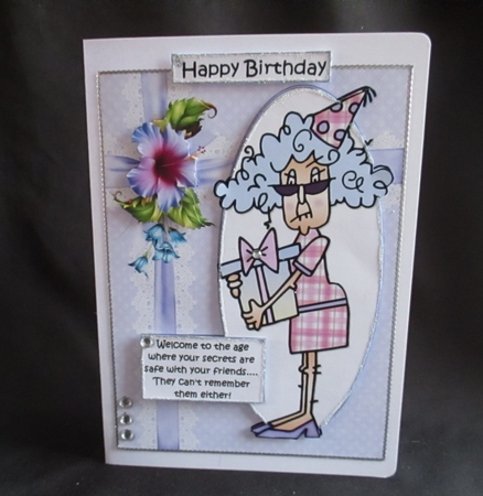 Stella Shares Her Secrets with Her Friend Quick Card by Angela Walker