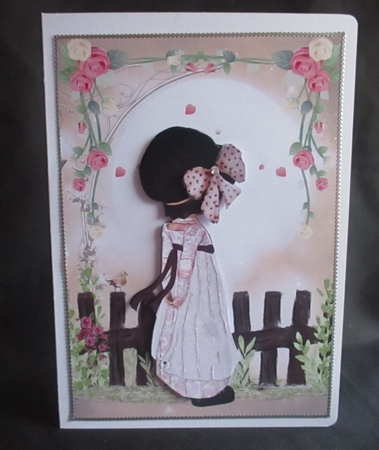 Dreaming of Summer Card Front and Decoupage by Angela Walker