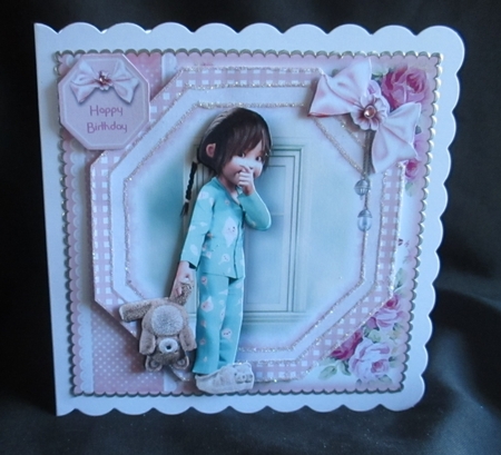 Off To Bed! Card Front Kit by Angela Walker