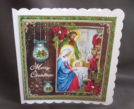 Happy Holidays Nativity Scene Kit.1  by Angela Walker