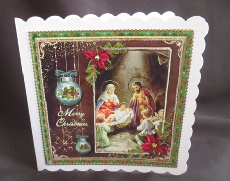 Happy Holidays Nativity Scene Kit.4 by Angela Walker