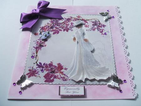 Lady in White 7x7 with Step by Step by Angela Walker