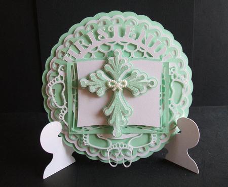 Christening Platestand & Box by Angela Walker