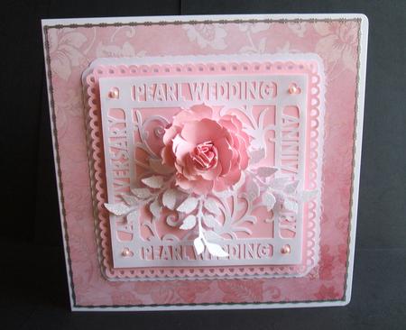 Pearl Wedding Anniversary Topper by Angela Walker
