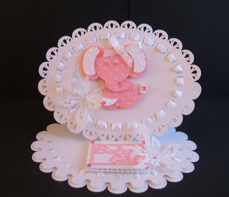 Oval Easel Card B1 With Ribbon Weaving Feature And 2 Boxes by Angela Walker
