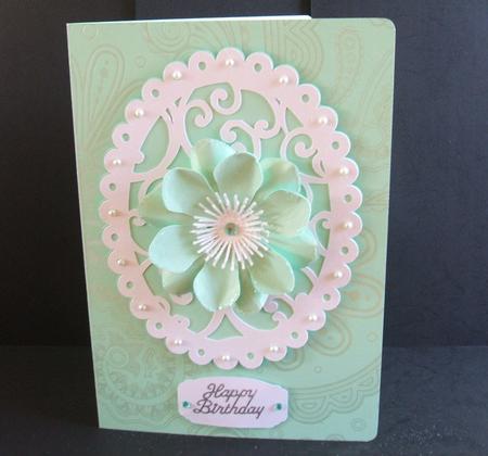 Filigree Design Set 4 Card Toppers by Angela Walker