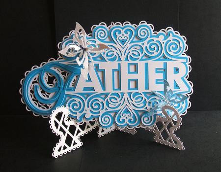 Layered Split Father & Stand by Angela Walker